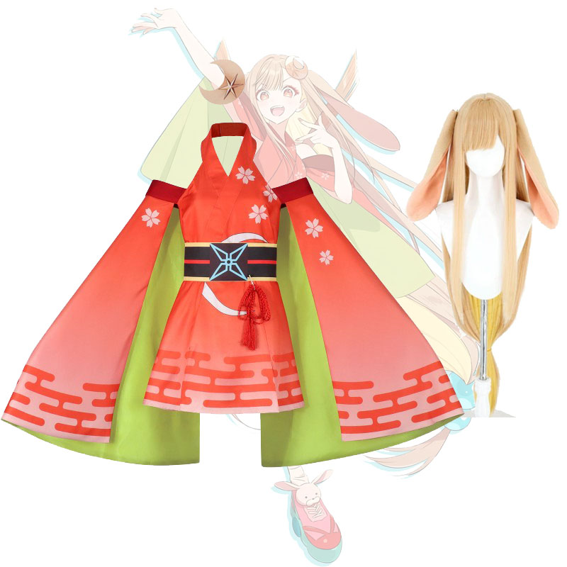 Anime Cosplay Kimono - Ensemble Kimono Cosplay Princesse Kaguya Cosmic