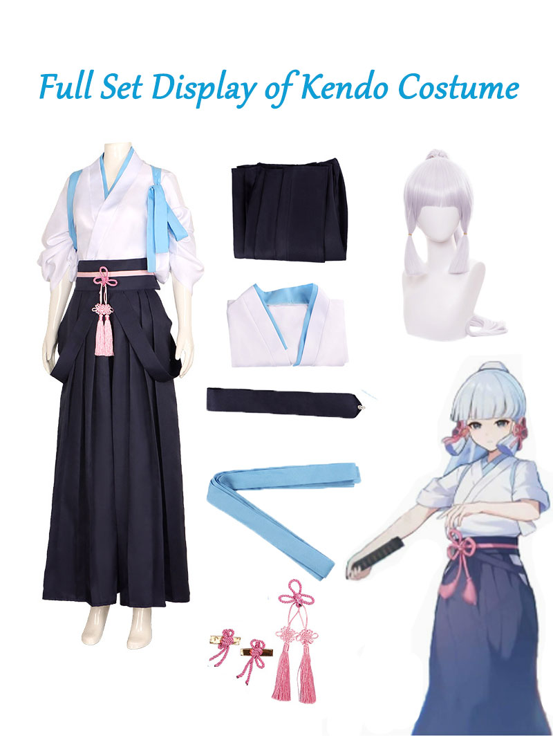 Anime Cosplay Kimono - Costume de cosplay Kamisato Ayaka, kimono