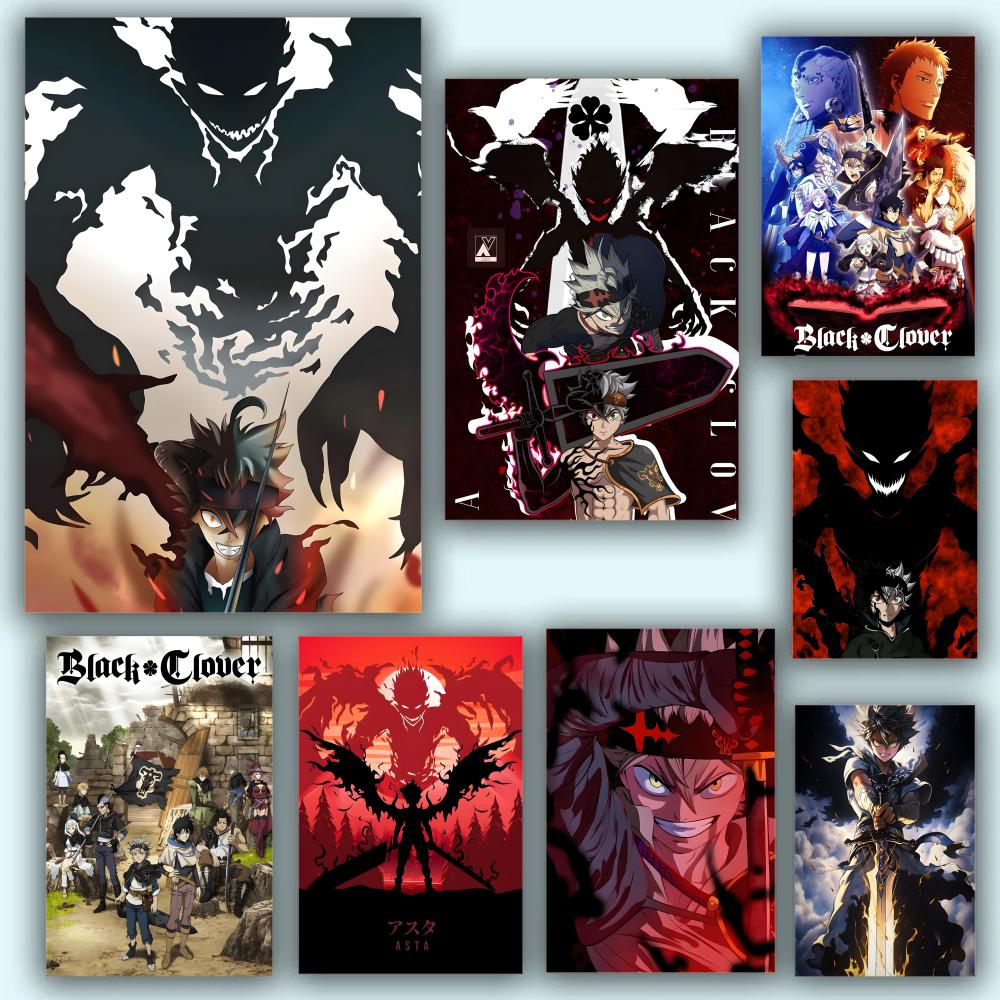 Black Clover Grimoire - Affiche HD Anime thème chaud chanteur/OST/film-autocollant