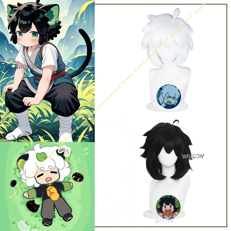 Anime Cosplay Girl With Black Hair - Luo Xiaohei Cosplay Costumes perruques noir