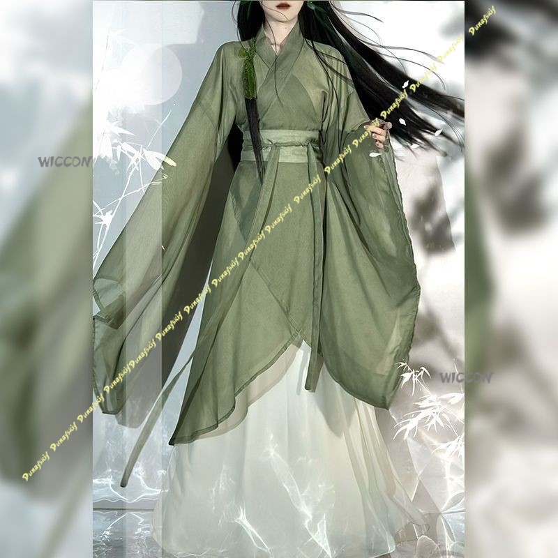 Costume de Cosplay Hanfu chino - Anime Cosplay Girl With Black Hair avis et prix