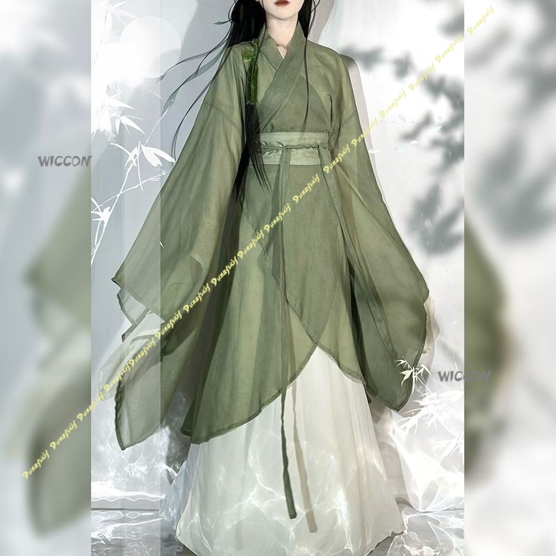 Costume de Cosplay Hanfu chino - Anime Cosplay Girl With Black Hair avis et prix