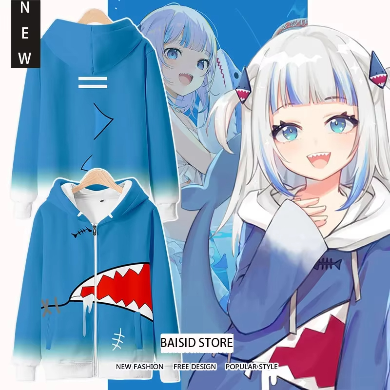 Anime Gawr Gura cosplay impres - Anime Cosplay Thick avis et prix