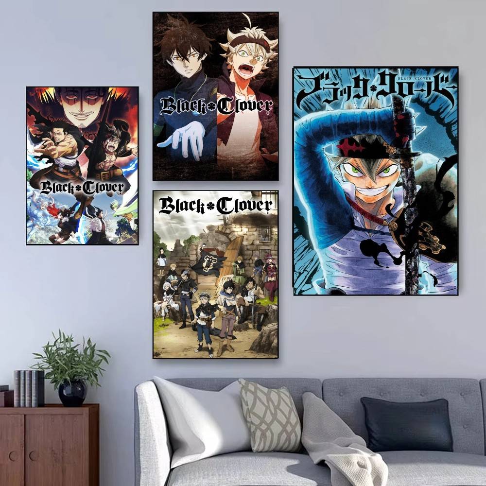 Autocollant d'affiche de trèfl - Black Clover Grimoire avis et prix