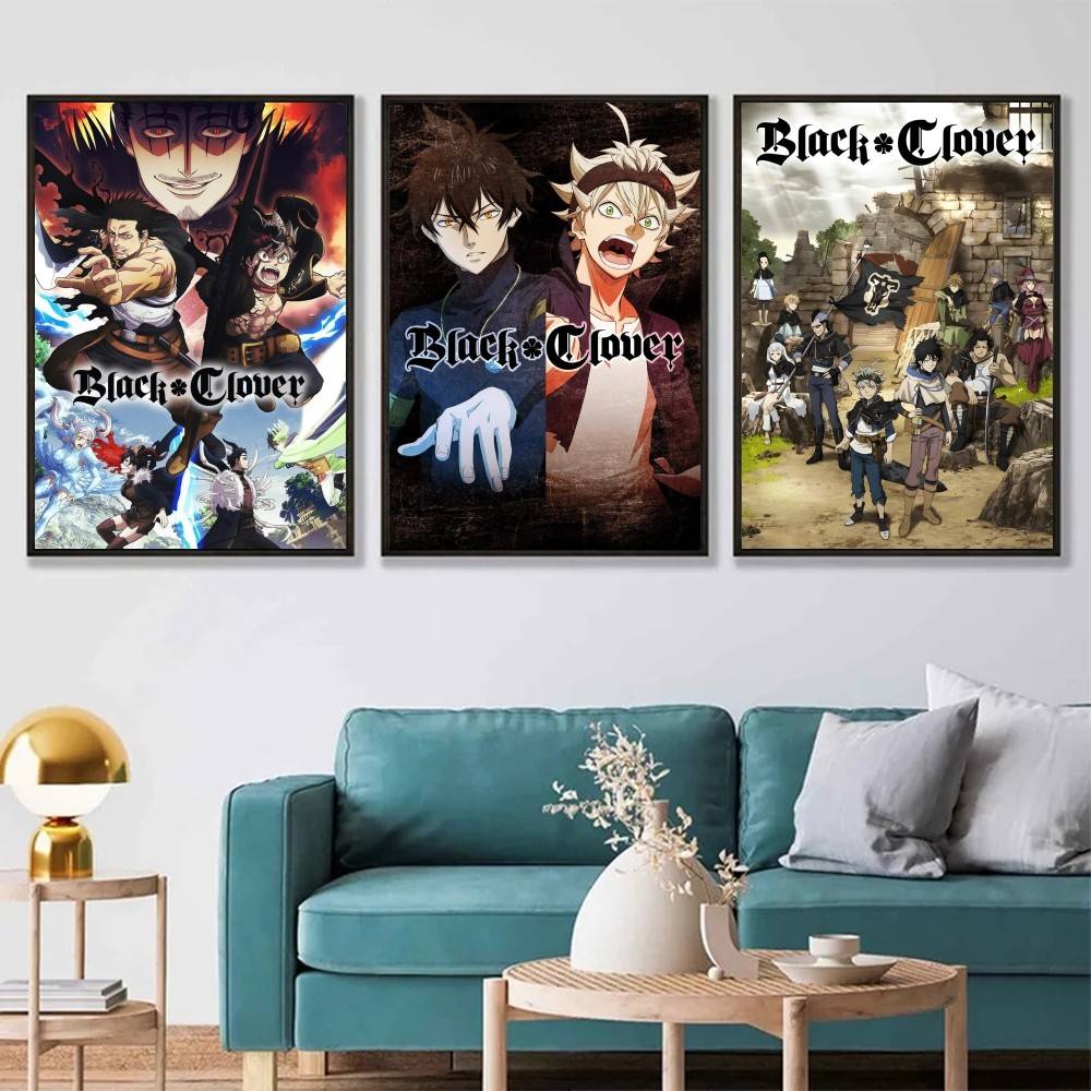 Autocollant d'affiche de trèfl - Black Clover Grimoire avis et prix