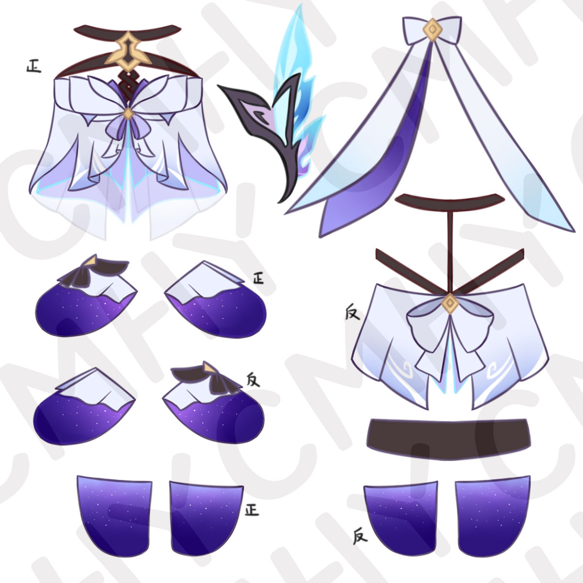 Jeu Genshin Impact Skirk chat  - Anime Cosplay Women avis et prix
