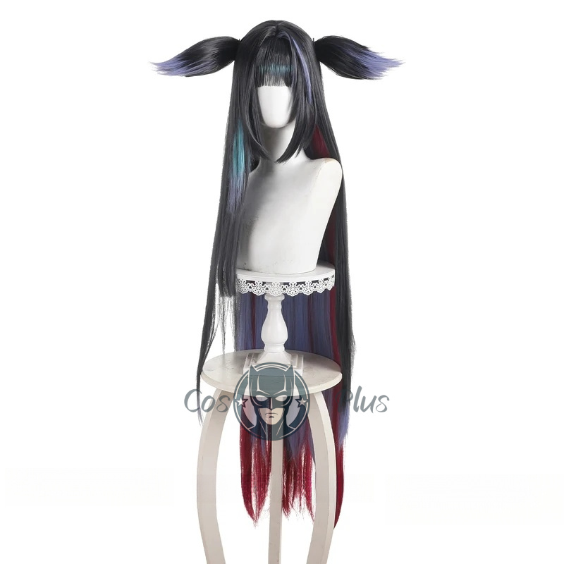 Arknight Mio Cosplay perruque  - Anime Cosplay Girl With Black Hair avis et prix