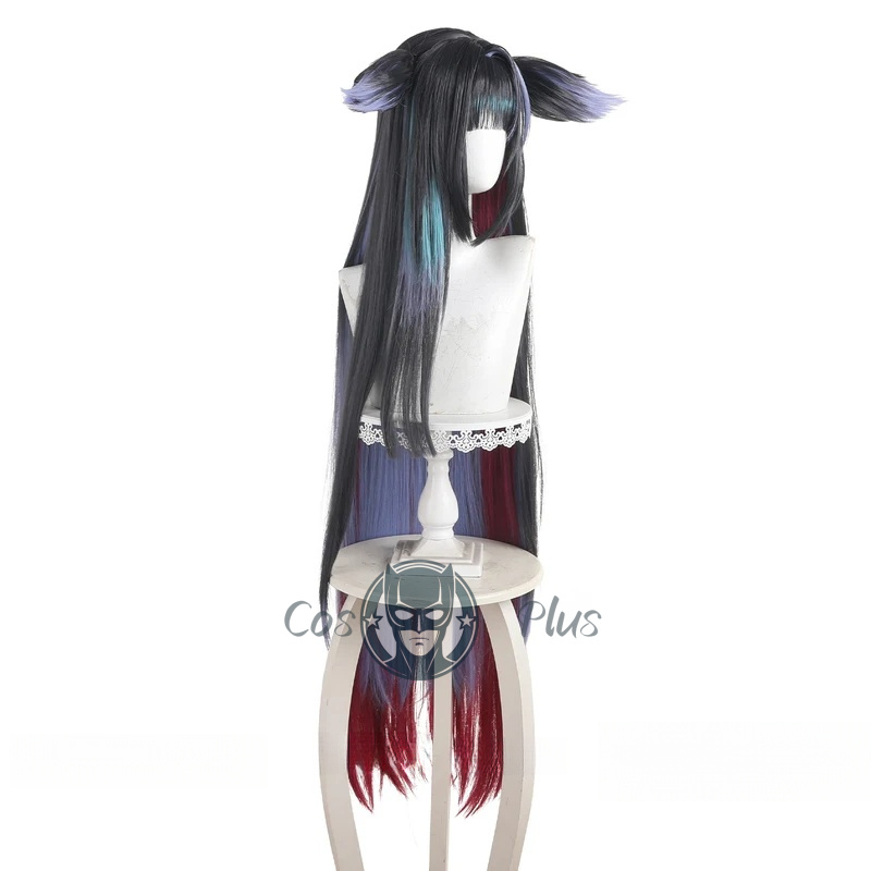 Arknight Mio Cosplay perruque  - Anime Cosplay Girl With Black Hair avis et prix