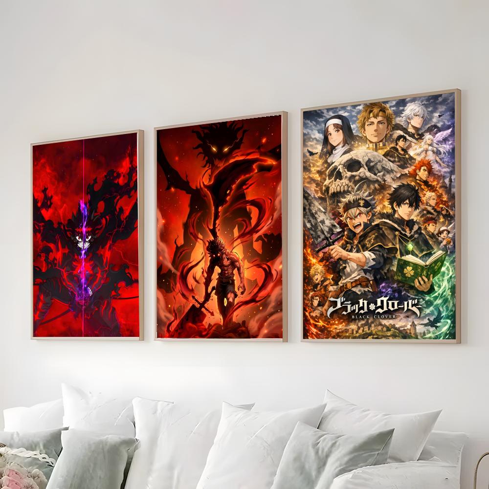 Affiches autocollantes impermé - Black Clover Grimoire avis et prix