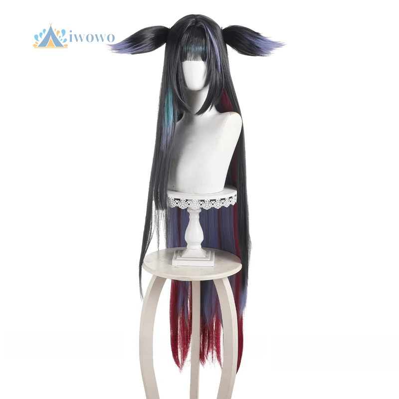 Arknight Mio Cosplay perruque  - Anime Cosplay Girl With Black Hair avis et prix