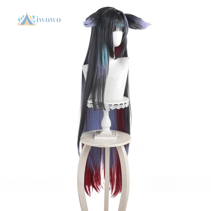 Arknight Mio Cosplay perruque  - Anime Cosplay Girl With Black Hair avis et prix