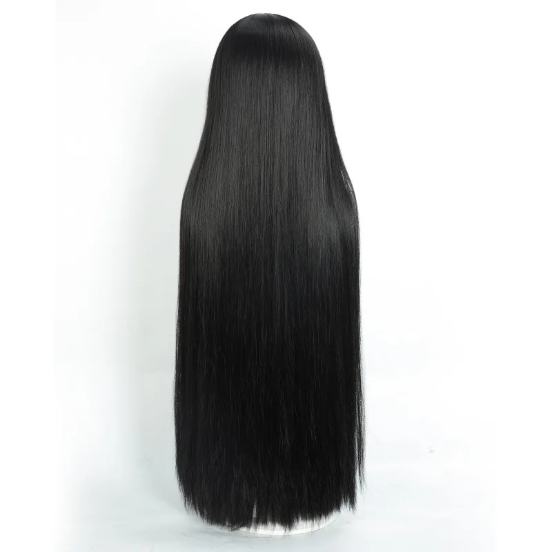qq28LQOsaragi perruque gothiqu - Anime Cosplay Girl With Black Hair avis et prix